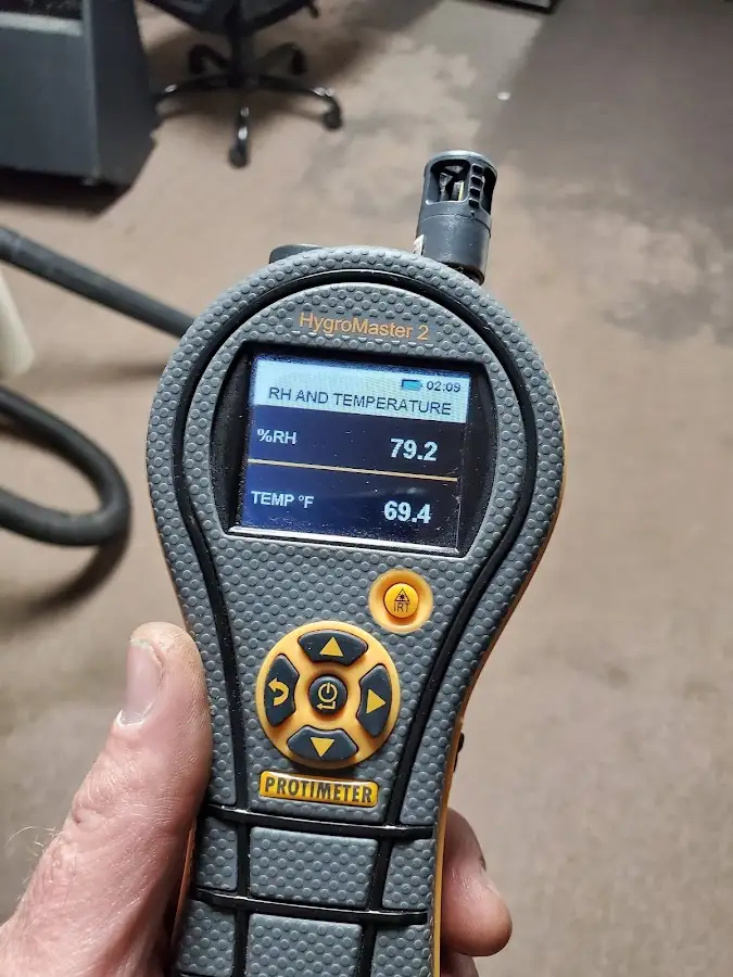 Moisture meter humidity assessment for Fire & Smoke Damage Restoration in Brownsville